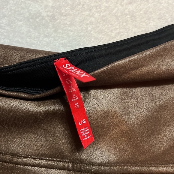 Spanx Metal Bronze Faux Leggings - Picture 4 of 7